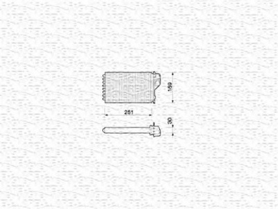 MAGNETI MARELLI 350218202000 -  Теплообменник, отопление салона